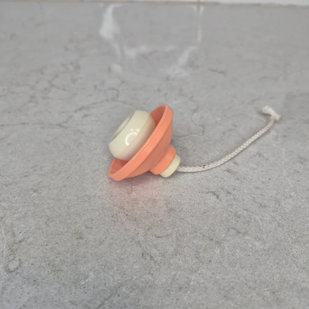 Little Tikes Blue Roof Dollhouse Chandelier Hanging Light Peach Vintage